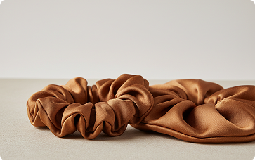 Mulberry Silk Scrunchies ×2