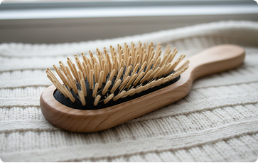 Wooden Paddle Brush